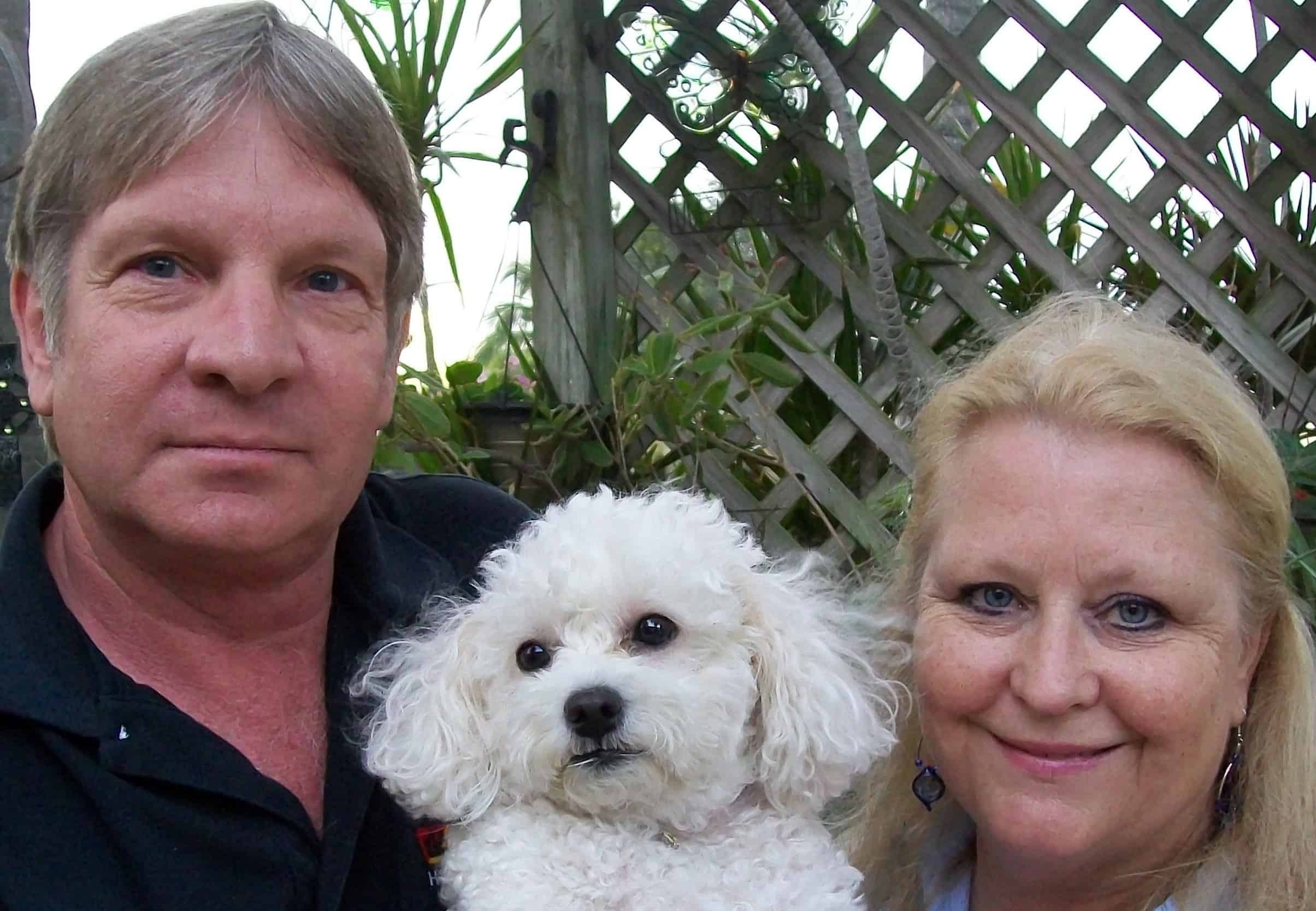 Bruce and Robin Edwards of Home Dog Training of North Georgia. We train you and your dog to have a lasting relationship