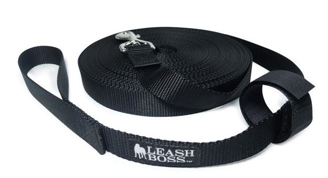 Teach your dog obedience commands and off-leash walking when you start with a long training lead