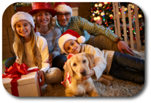 Include your dog in your Christmas Day Festivities to maintain your bond and promote good behavior